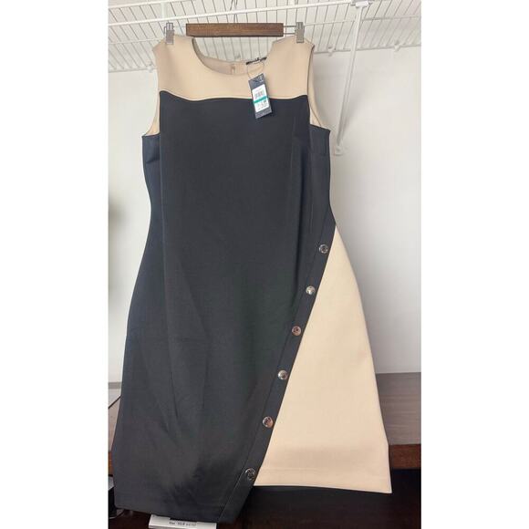 Tommy Hilfiger Colorblocked Jersey Dress Size 16 - Picture 1 of 11